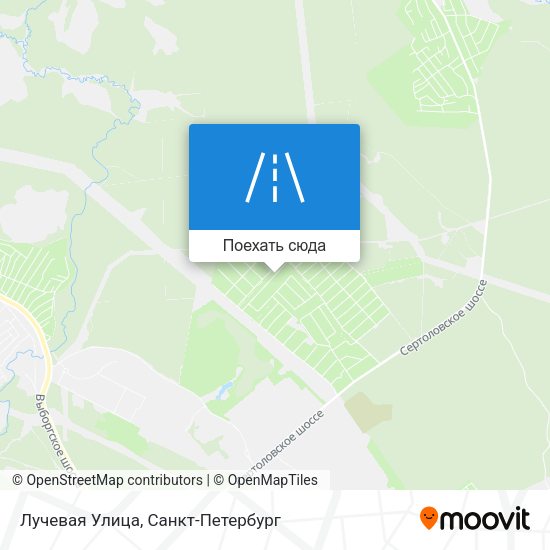 Карта Лучевая Улица