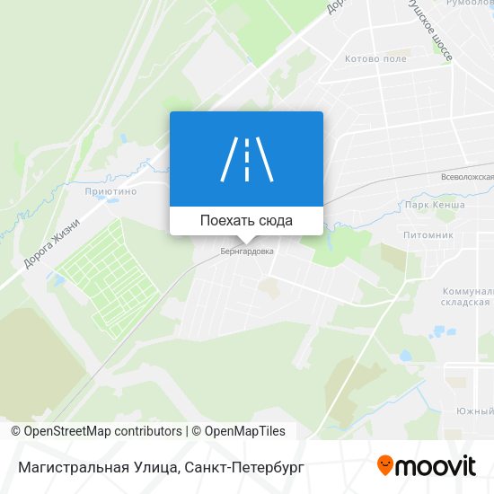 Карта Магистральная Улица