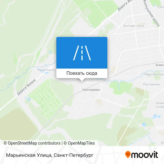 Карта Марьинская Улица