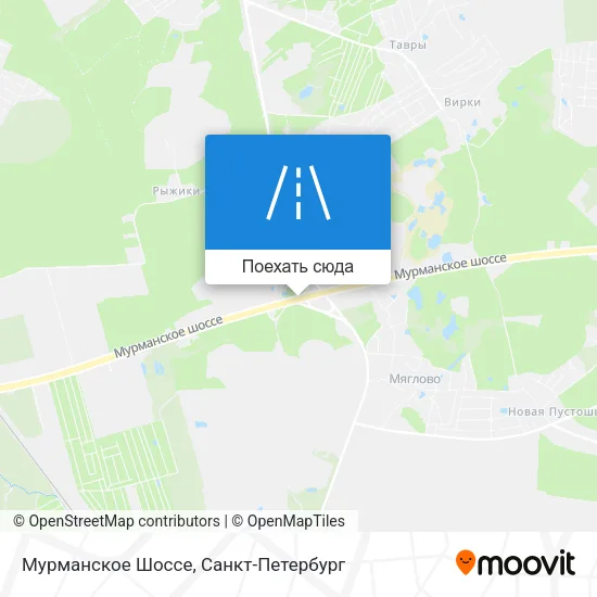 Карта Мурманское Шоссе