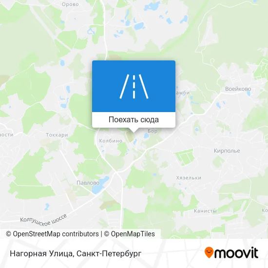 Карта Нагорная Улица