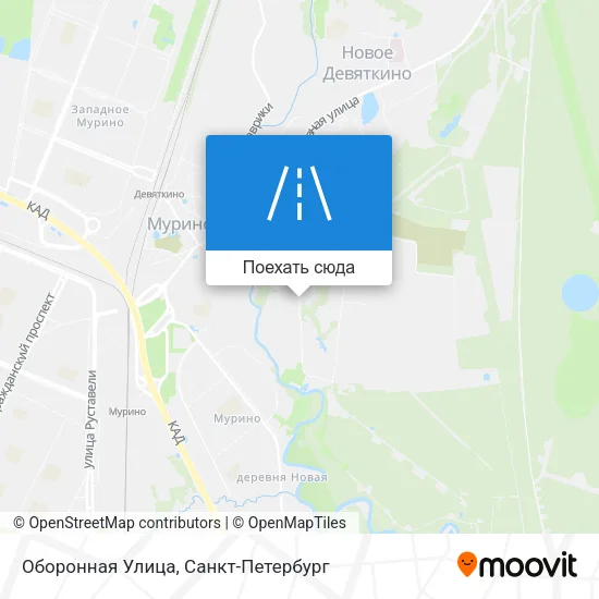 Карта Оборонная Улица