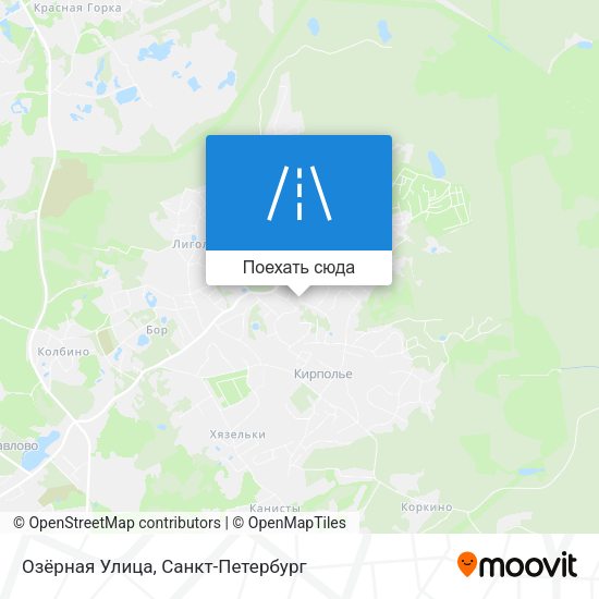 Карта Озёрная Улица