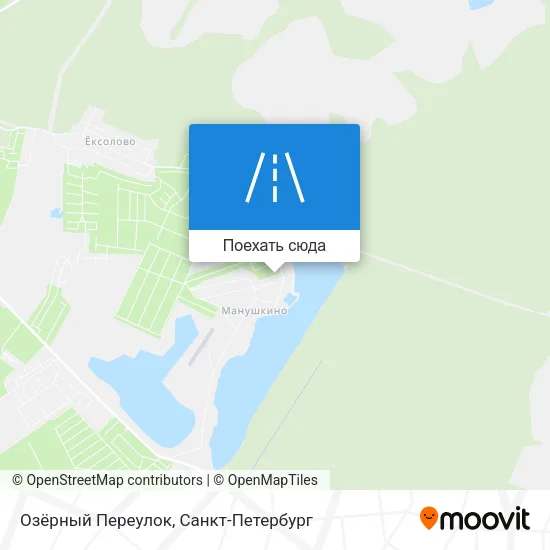 Карта Озёрный Переулок