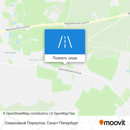 Карта Озерковый Переулок