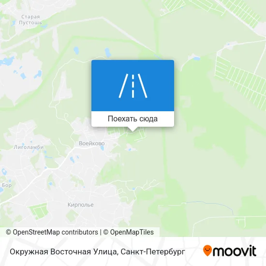 Карта Окружная Восточная Улица