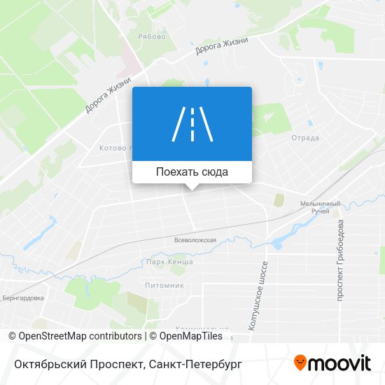 Карта Октябрьский Проспект