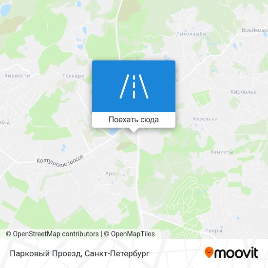 Карта Парковый Проезд