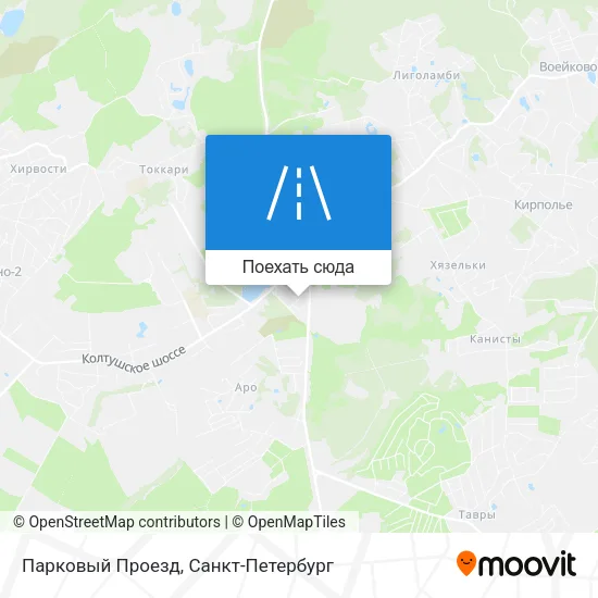 Карта Парковый Проезд