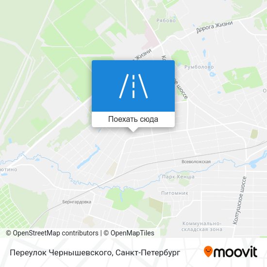 Карта Переулок Чернышевского