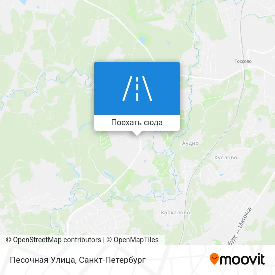 Карта Песочная Улица
