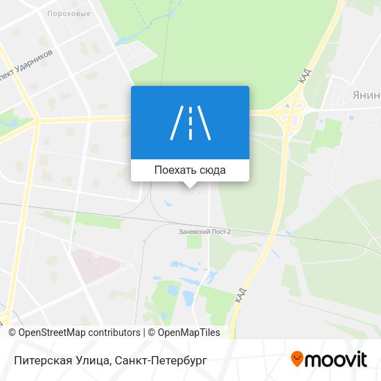 Карта Питерская Улица