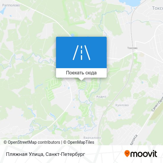 Карта Пляжная Улица