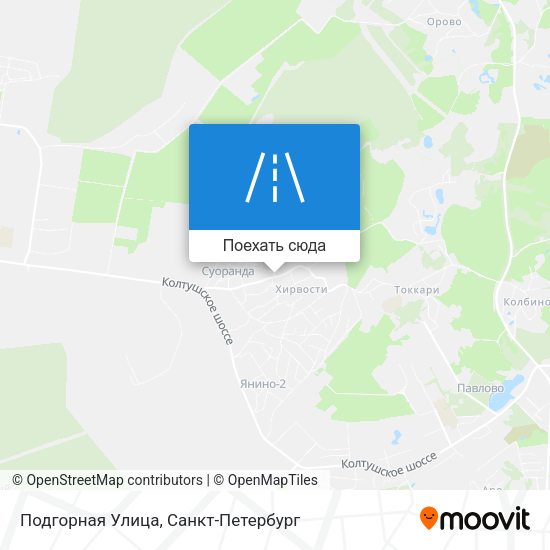 Карта Подгорная Улица