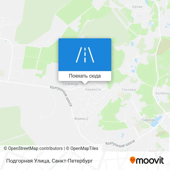 Карта Подгорная Улица