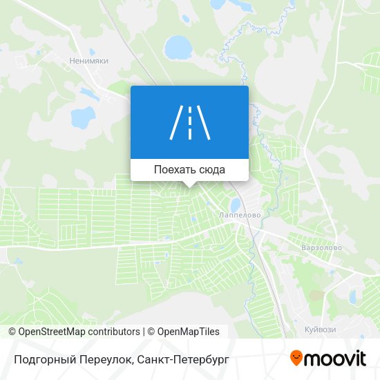 Карта Подгорный Переулок