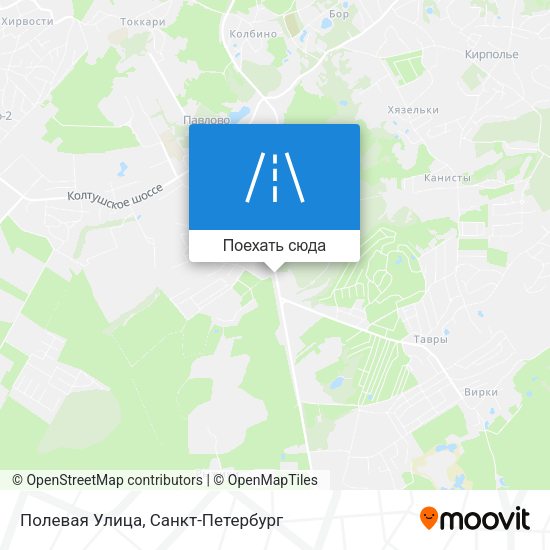 Карта Полевая Улица