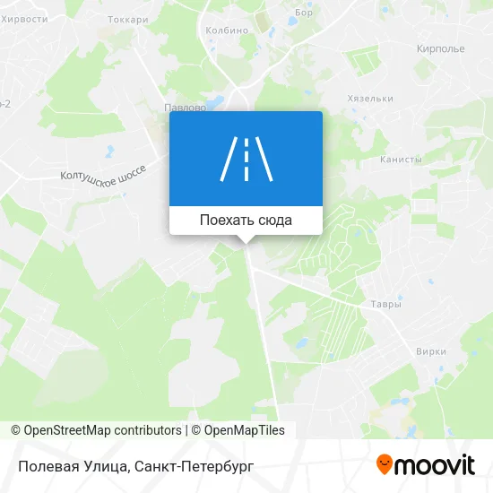 Карта Полевая Улица