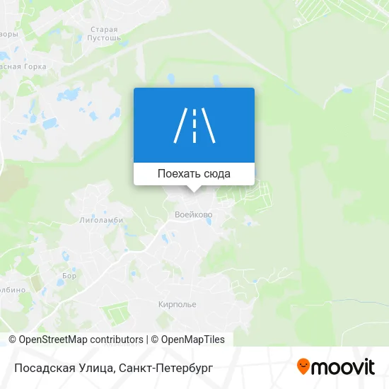 Карта Посадская Улица