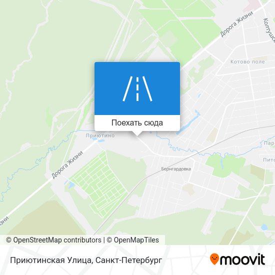 Карта Приютинская Улица