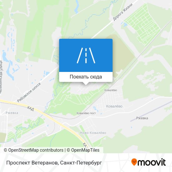 Карта Проспект Ветеранов