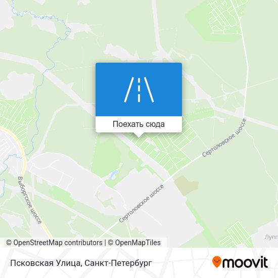 Карта Псковская Улица