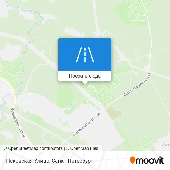 Карта Псковская Улица