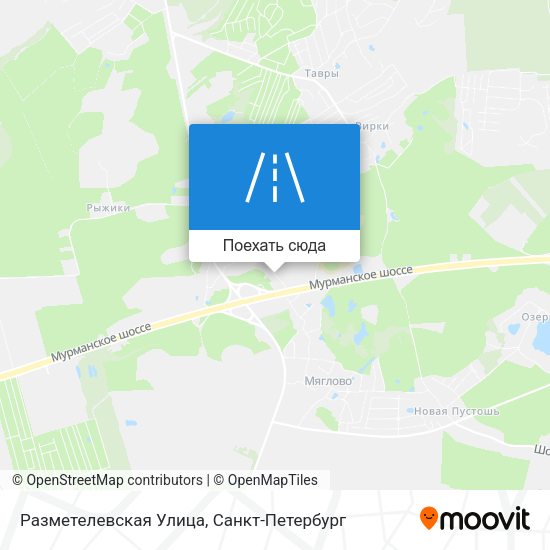 Карта Разметелевская Улица