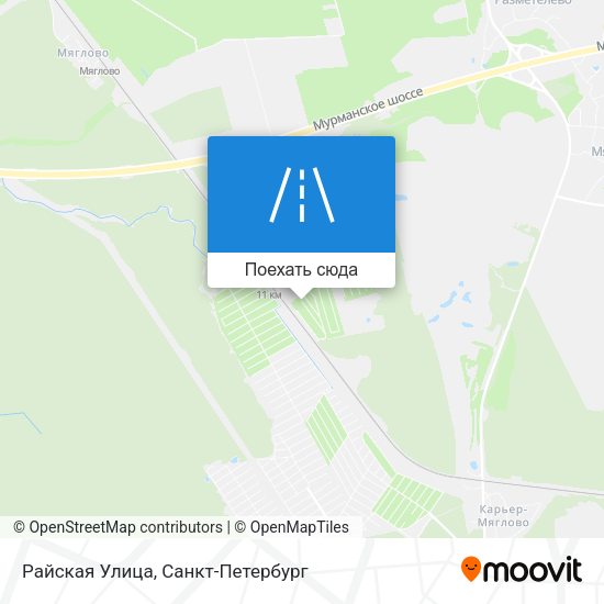 Карта Райская Улица
