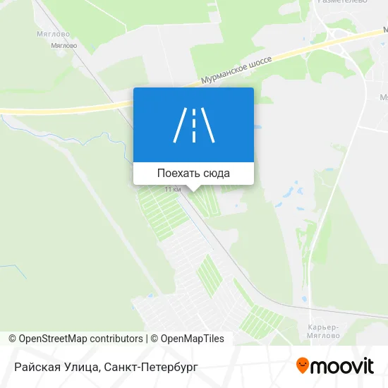 Карта Райская Улица