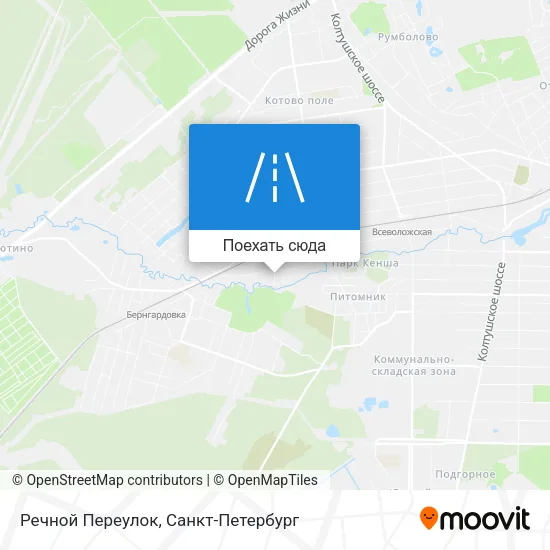 Карта Речной Переулок