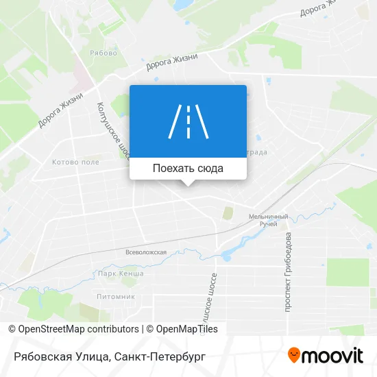 Карта Рябовская Улица