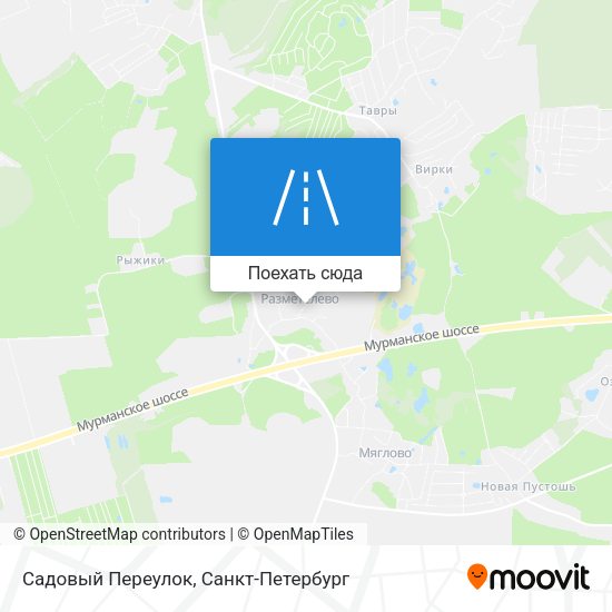 Карта Садовый Переулок