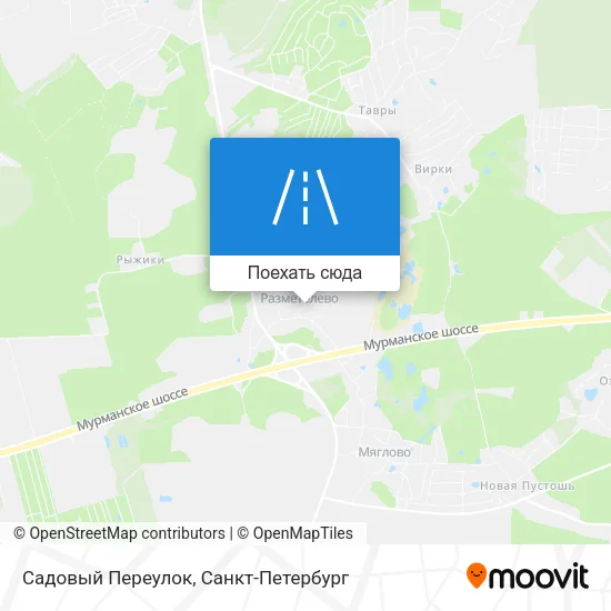 Карта Садовый Переулок