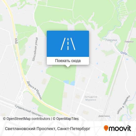 Карта Светлановский Проспект