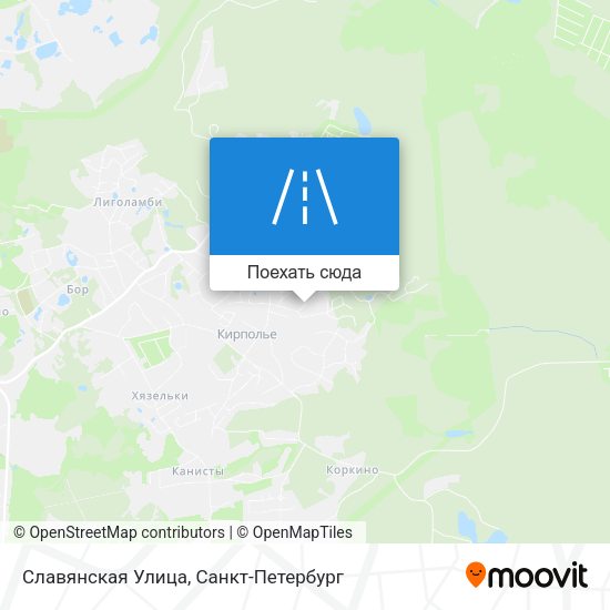 Карта Славянская Улица