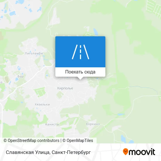 Карта Славянская Улица