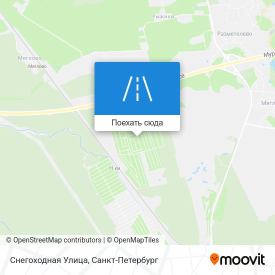 Карта Снегоходная Улица