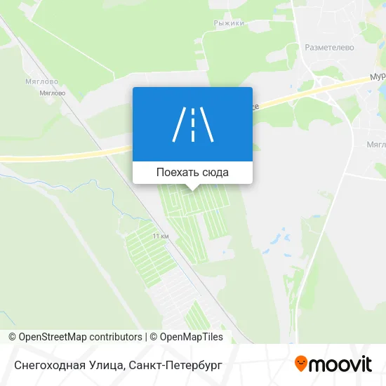 Карта Снегоходная Улица