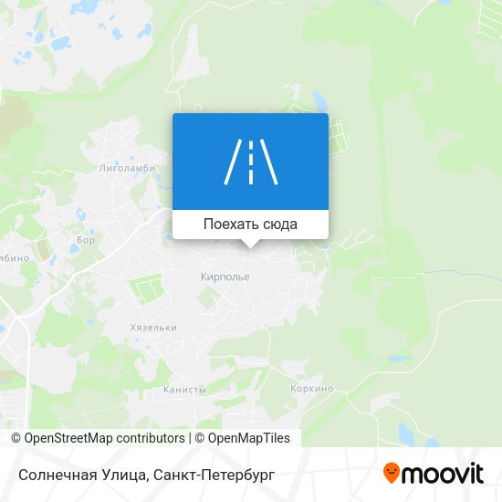 Карта Солнечная Улица