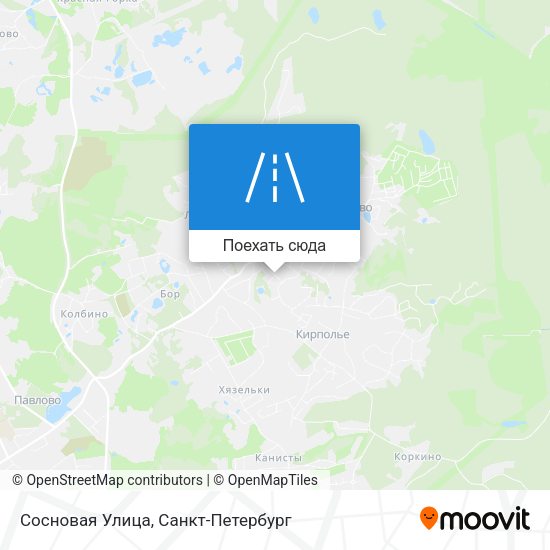 Карта Сосновая Улица