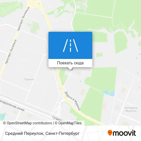 Карта Средний Переулок