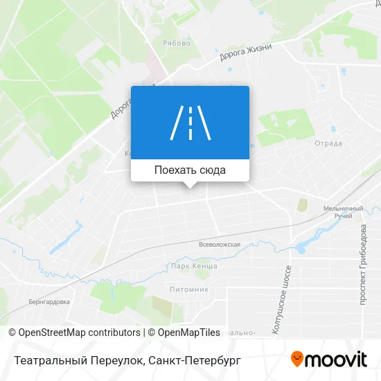 Карта Театральный Переулок