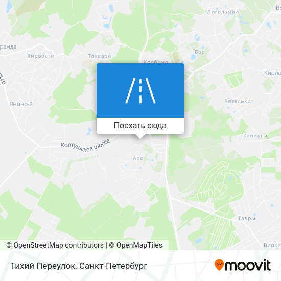 Карта Тихий Переулок