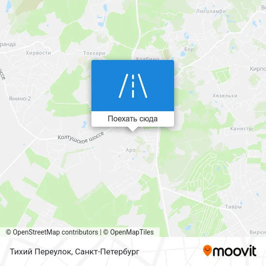 Карта Тихий Переулок