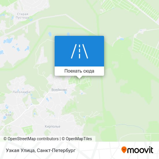 Карта Узкая Улица