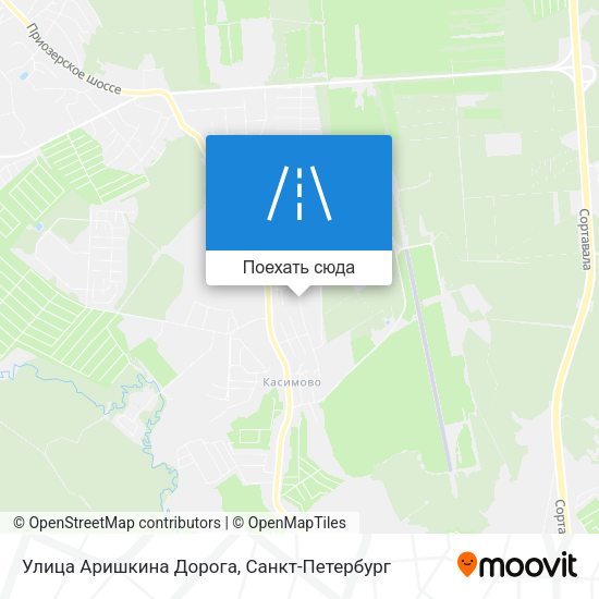 Карта Улица Аришкина Дорога