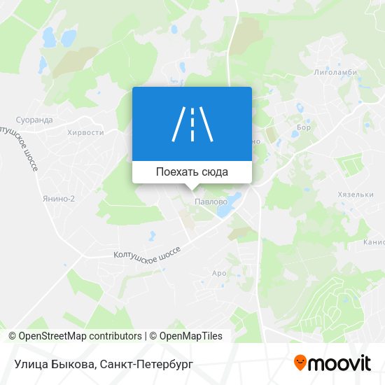 Карта Улица Быкова