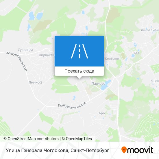 Карта Улица Генерала Чоглокова