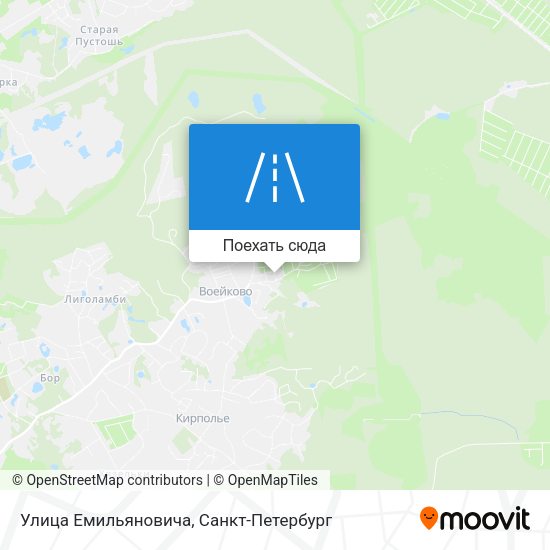 Карта Улица Емильяновича